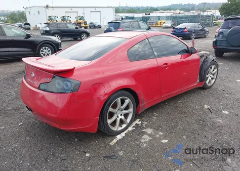 2003 Infiniti G35 Base W/Leather z USA, uszkodzony, nr VIN JNKCV54E43M212185